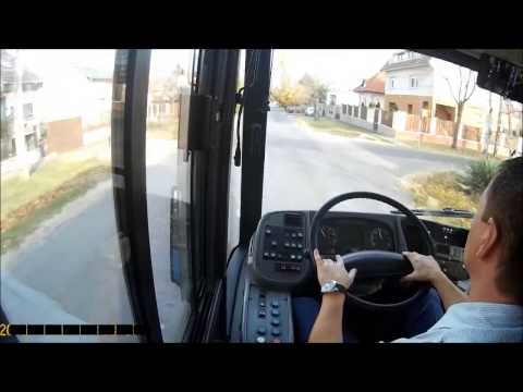 282E Busz. BKV. VANHOOL NEW AG300. (Cockpit View) Budapest. 2016.