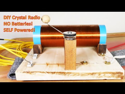 Crystal Radio-How To Make The Best/Easiest One - No Batteries, No External Power 2024 (4K)