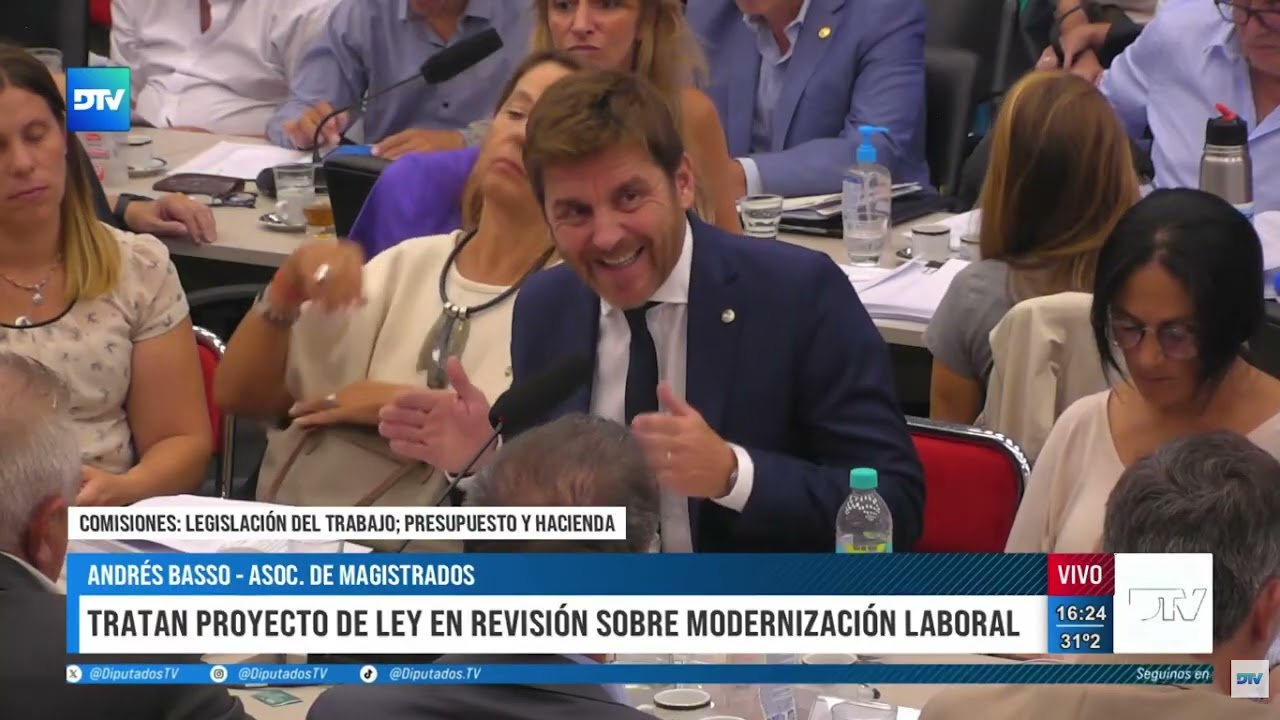 Intervención del Pte. Andrés Basso en la Cámara de Diputados
