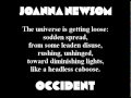 Joanna Newsom - Occident (with lyrics)