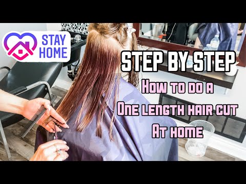 HOW TO CUT A ONE LENGTH HAIRCUT | HAIR TUTORIAL | STEP BY STEP