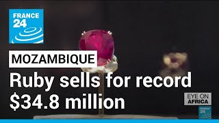 Mozambique ruby sells for record $34.8 million • FRANCE 24 English