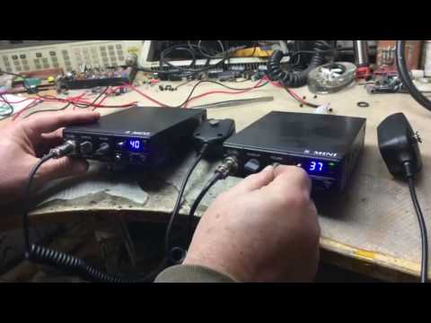 Radio CB CRT S MINI with noise filter vs stock model without filter
