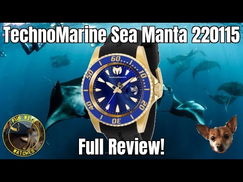 TechnoMarine Sea Manta 220115 Quartz Dive Style Watch Review!