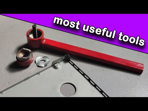 make useful metal puncher for big hole | make your own tools