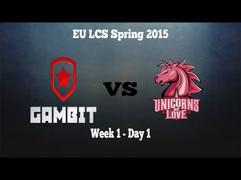 TL;DW - GMB vs UOL - EU LCS Spring 2015 Week 1 Day 1 Highlights - Gambit Gaming vs Unicorns of Love