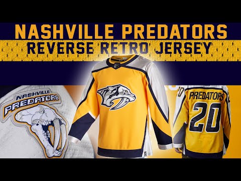 Nashville Predators Reverse Retro Adidas NHL Jersey