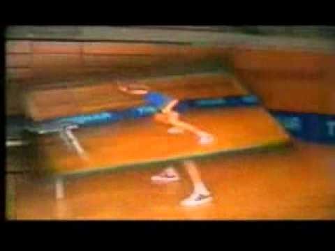 Vladimir Samsonov trainining backhand spin mpeg4