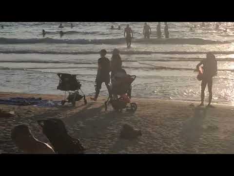 Olia & Liya on Charles Clore Beach 22.07.23