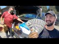 Putting OVERSIZED Items In TAXI Then TIPPING Them 500