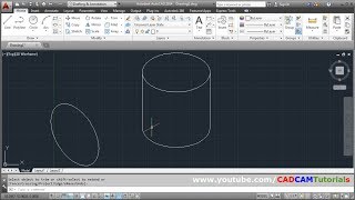 How to Draw Circle & Cylinder in Isometric View in AutoCAD