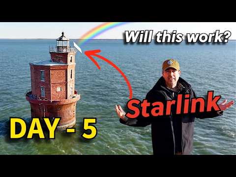 Saving An Abandoned Lighthouse - DAY 5: Off Grid Starlink