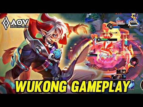 AOV : WUKONG GAMEPLAY | IN JUNGLE - ARENA OF VALOR LIENQUAN MOBILE ROV