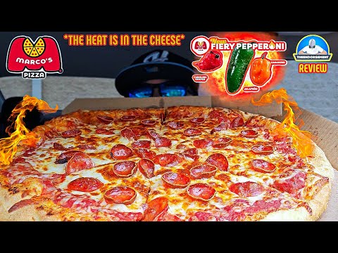 Marco's Pizza® Fiery Pepperoni Pizza Review! 🌶️🔥🍕 | Carolina Reaper Cheese? | theendorsement