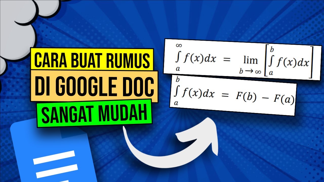 GOOGLE DOCS : CARA MENULIS RUMUS DENGAN MUDAH