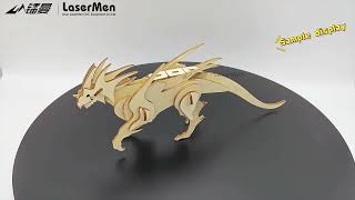 [LaserMen] LM-9060-2 80W CO2 Laser Cutting Engraving Machine With CCD Camera Cutting Plywood
