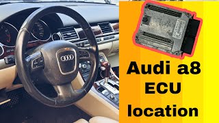 AUDI A8 ECM LOCATION.
