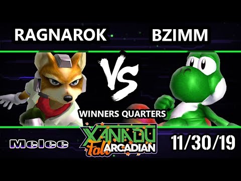 Xanadu MFA SSBM - Ragnarok (Fox) Vs. BZimm (Yoshi) Smash Melee Winners Quarters