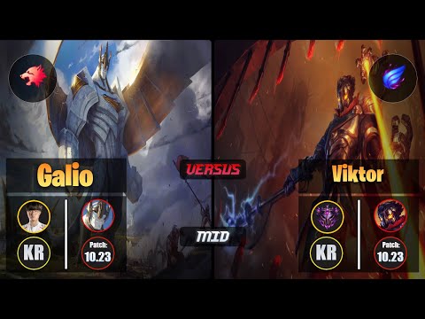 Faker GALIO (Mid) [Predator] VS VIKTOR - Master KR Patch 10.23