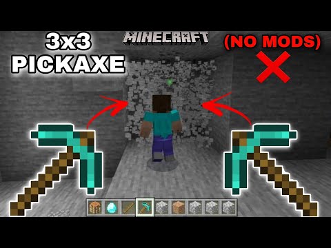 Insane Trick: 3x3 Pickaxe in Minecraft PE - No Mods!