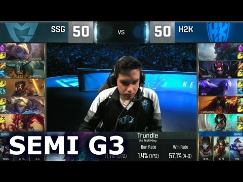 SSG vs H2K - Game 3 Semi Finals Worlds 2016 | LoL S6 World Championship Samsung vs H2K Gaming G3