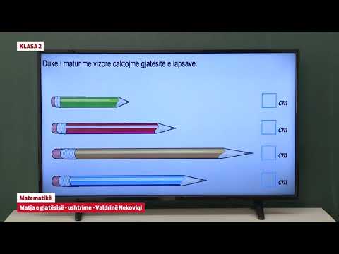 e Mesimi Klasa 2 - 2620 Matematikë - Matja e gjatësisë - Ushtrime