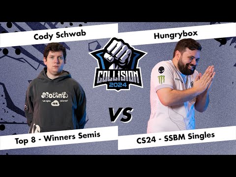 Collision 2024 - Cody Schwab (Fox) VS Hungrybox (Jigglypuff) - Melee Top 8 - Winners Semi-Finals
