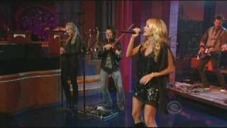 Carrie Underwood performs, &quot;Cowboy Casanova&quot; on David Letterman 11-2-09