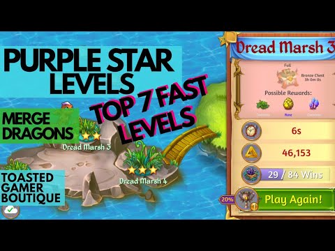 Top 7 Fast Merge Dragons Purple Star Levels ☆☆☆