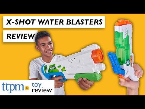 XSHOT žaislinių vandens šautuvų rinkinys Epic Fast-Fill ir Micro Fast-Fill, 56222 video