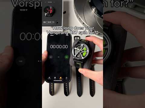 This Is How Long Our Audi RS7 Watch Spins For! 🤯