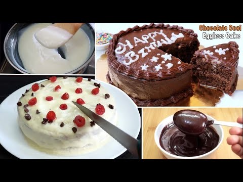 Wipping క్రీం లేకుండా ఇలా సింపుల్  Cake చేయండి👉 2 Types of Cakes👌 Cake without Cream | New Year Cake