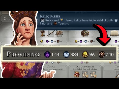 DEITY - Relic Tourism Is So INSANE I Won A Culture Game In 160 Turns - Civ 6 Poland Pt. 1