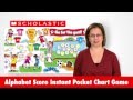 Scholastic ELA K 1 Alphabet Score Instant Pocket Chart Game