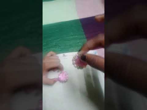 srijoni art and craft activities ideas how making a earings  for making me ❤❤🙂🙂🙂😊😊