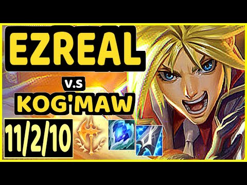 RIVER (EZREAL) vs KOG'MAW - 11/2/10 KDA BOTTOM ADC CHALLENGER GAMEPLAY - KR