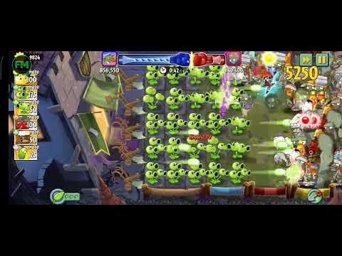 Threepeater Max 200 mastery level, PVZ 2 battle arena