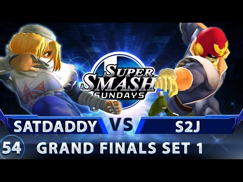 SSS 54 - satdaddy (Sheik) vs. Tempo | S2J (Falcon) - SSBM Top 32 Grand Finals Set 1 - Smash Melee