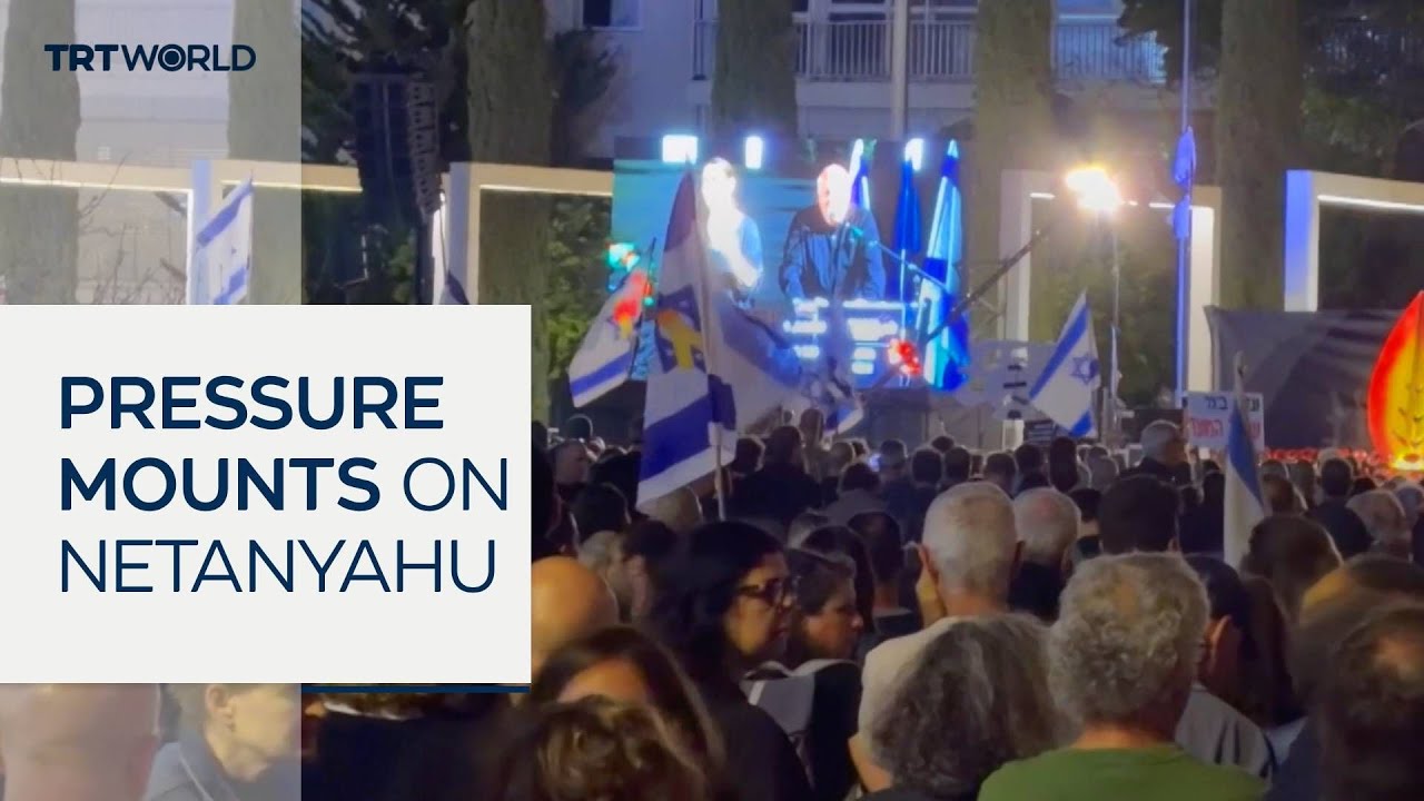 Anti-war protesters in Israel demand Netanyahu's resignation