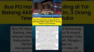 Download lagu Bus PO Haryanto Terguling di Tol Bayang Akibat Jalan Licin, 3 Orang Tew*s & 20 Terluka mp3