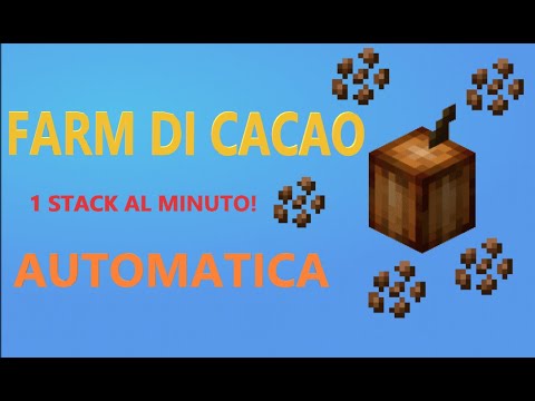 [1.20+] FARM DI CACAO AUTOMATICA AFK - SUPER SEMPLICE - 1+ STACK AL MINUTO!