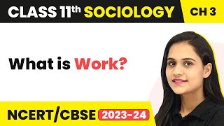Class 11 Sociology Chapter 3 | What Is Work? - Understanding Social Institutions