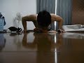 300 Push ups「+15kg with leg」腕立て伏せ300回「脚に15キロ加重」