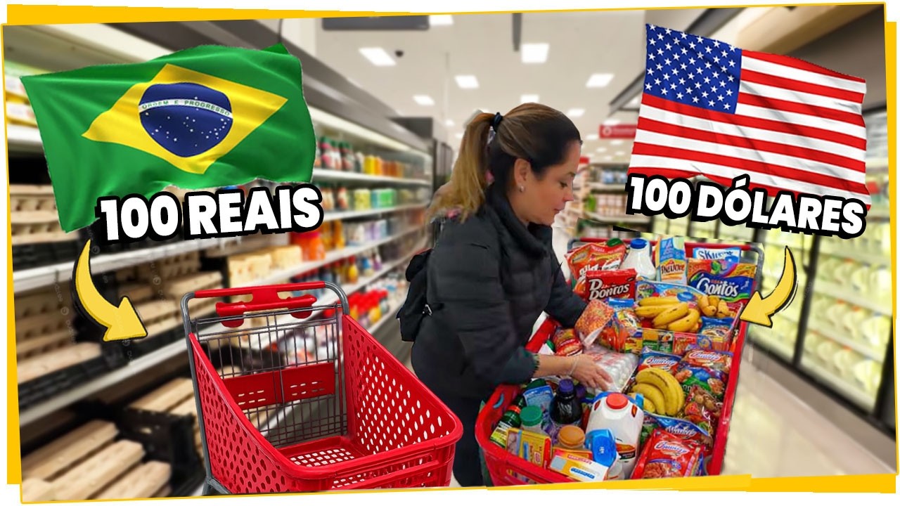 100 DÓLARES - TUDO QUE EU COMPREI