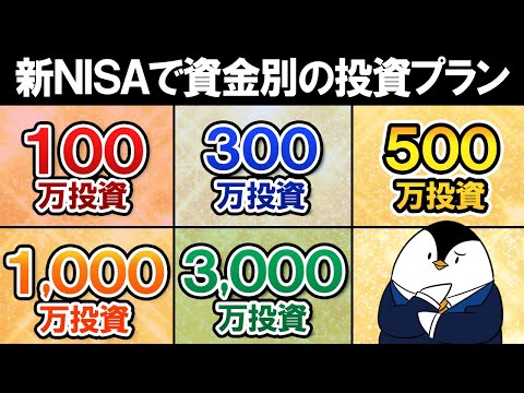 【よくある質問】新NISAでまとまった資金別の投資プランは？100万・300万・500万・1,000万・3,000万のケースで解説