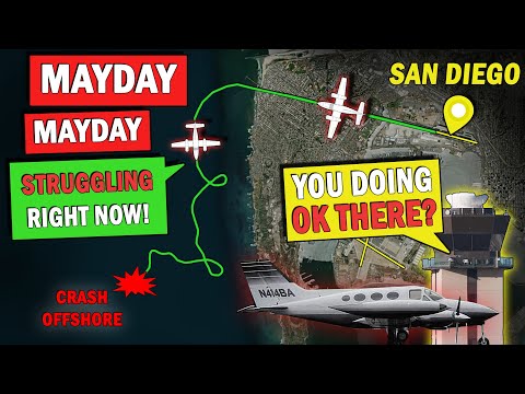 Cessna 414 (N414BA) Crash Offshore San Diego | Weather Related?
