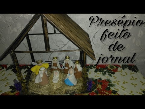 Diy - Presépio feito de Jornal