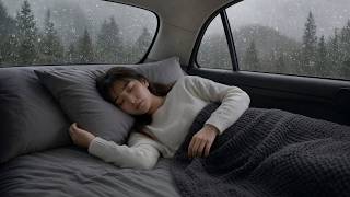 Agora é hora de dormir! Som de chuva forte batendo na janela do carro para uma longa noite de sono⛈️