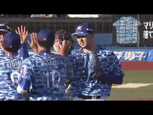 【9回表】マリーンズ・内が締めてホークス相手に本拠地で6年ぶりの3タテ!! 2018/5/20 M-H