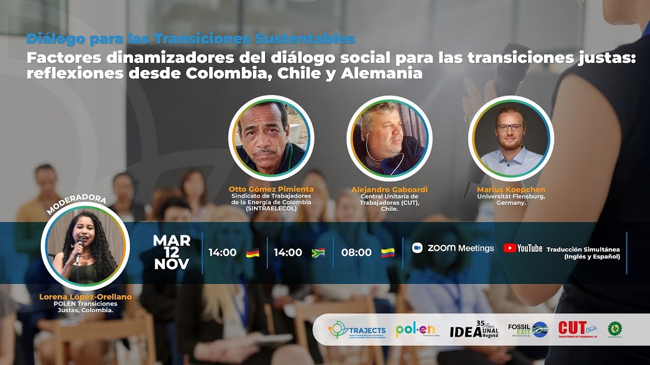 STD | Factores dinamizadores del diálogo social para las Transiciones Justas.